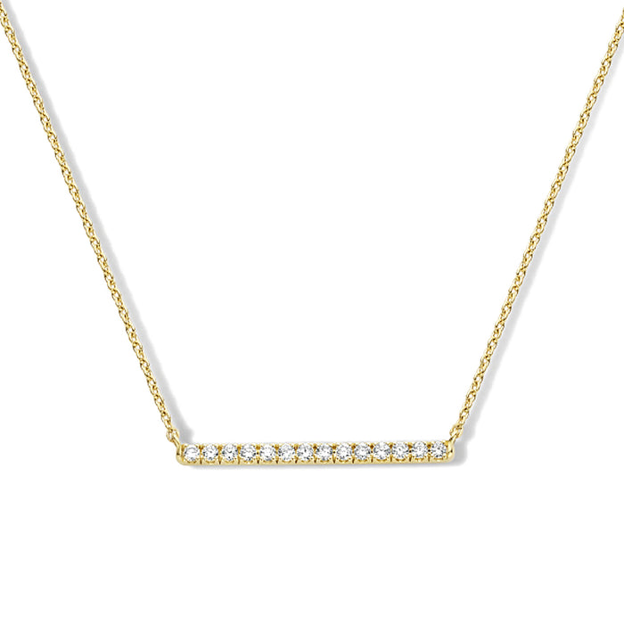 Met diamanten - Hutjens -  Railzetting - Hutjens Diamond - 14k Geelgoud