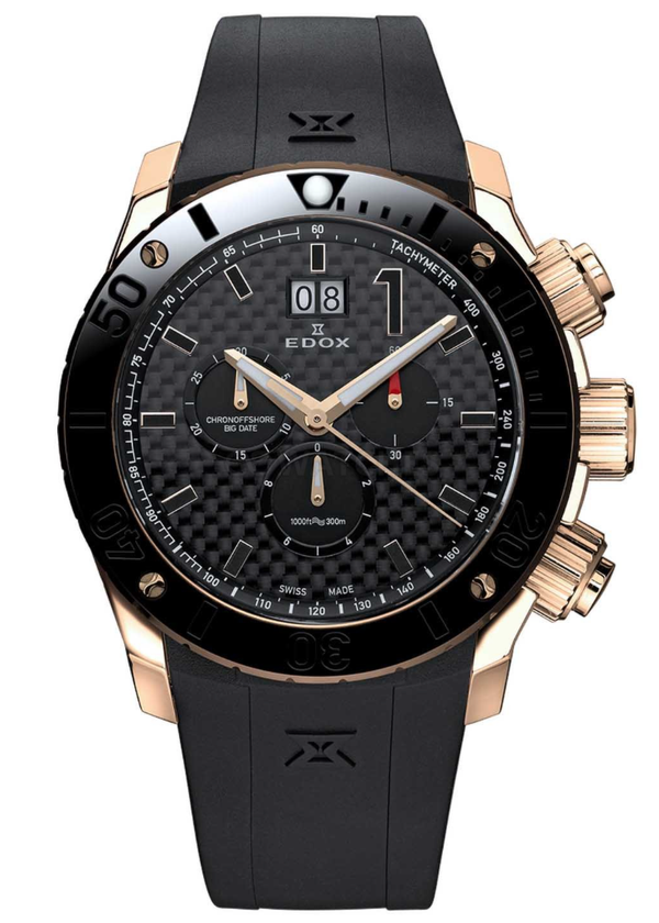 Edox - Horloge Heren - Chronoffshore - 10020-37R-NIR