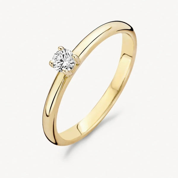 14 karaat geelgouden ring - Blush - 1112YZI