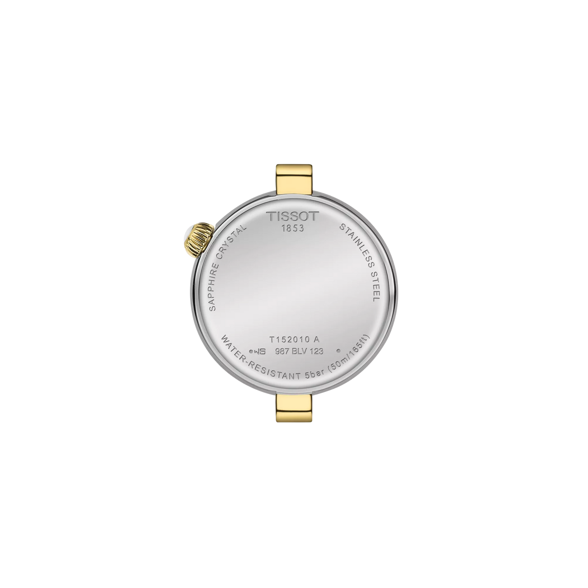 Tissot Desir dameshorloge bicolor, achterkant