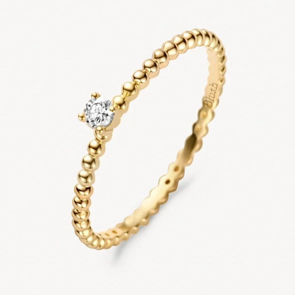 14 karaat geelgouden ring - Blush - 1215YZI