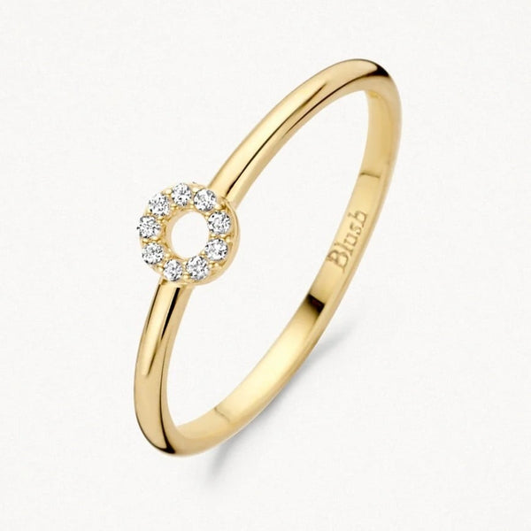 14 karaat geelgouden ring - Blush - 1217YZI
