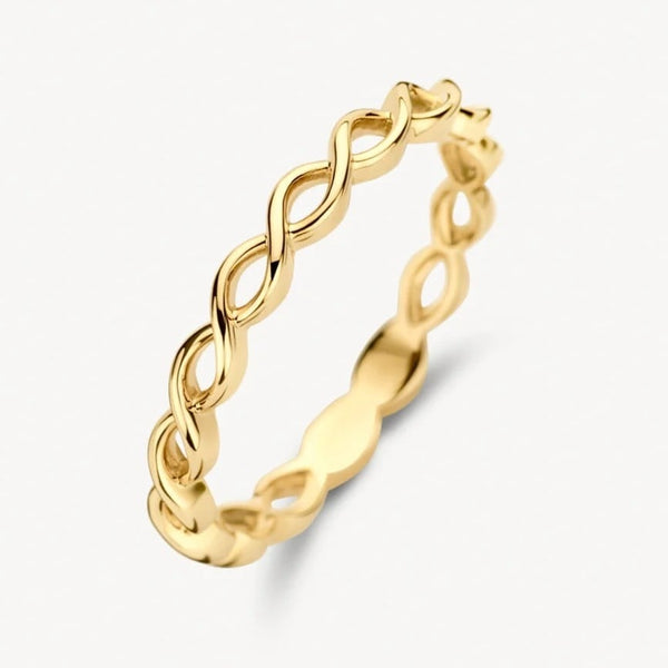 14 karaat geelgouden ring - Blush - 1245YGO