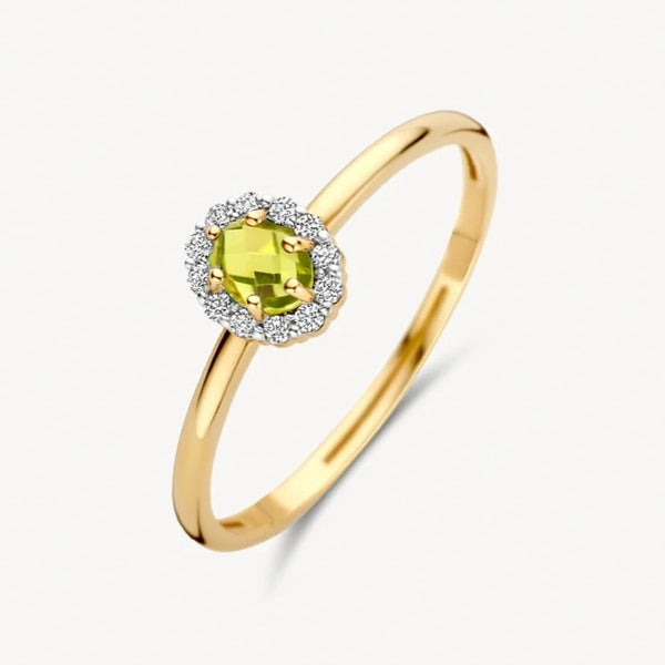 14 karaat geelgouden ring - Blush - 1258YGP