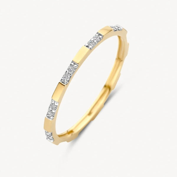 14 karaat geelgouden ring - Blush - 1260YZI