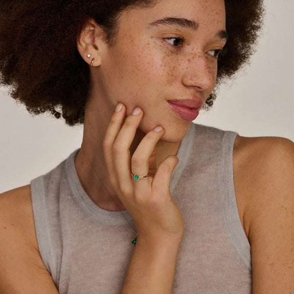 14 karaat geelgouden ring - Blush - 1266YGA