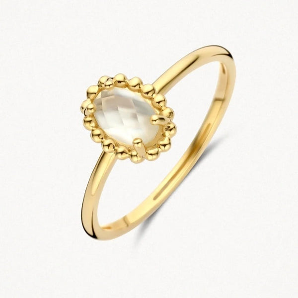 14 karaat geelgouden ring - Blush - 1272YMQ