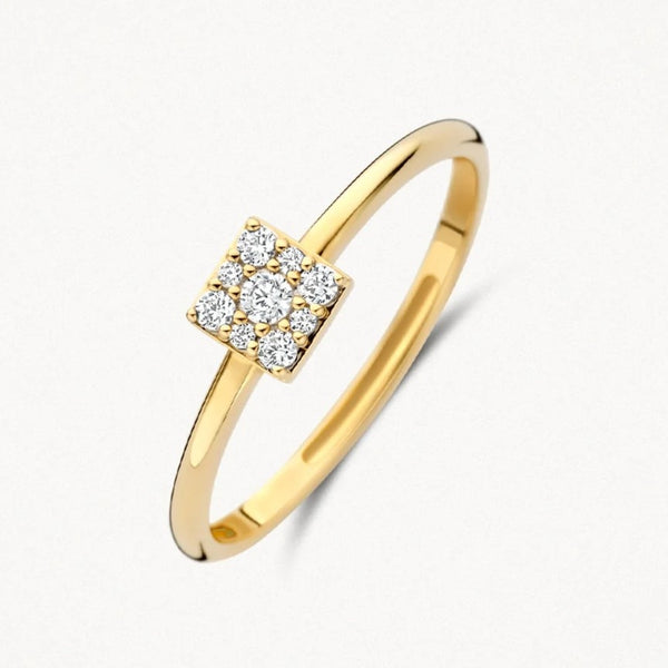 14 karaat geelgouden ring - Blush - 1278YZI