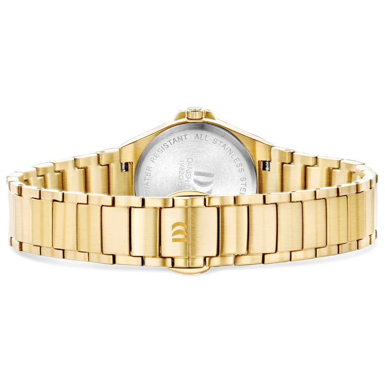 DKx Pro Gold Embossed Sunray S - Danish Design - Roestvrij Staal - IV82Q1303