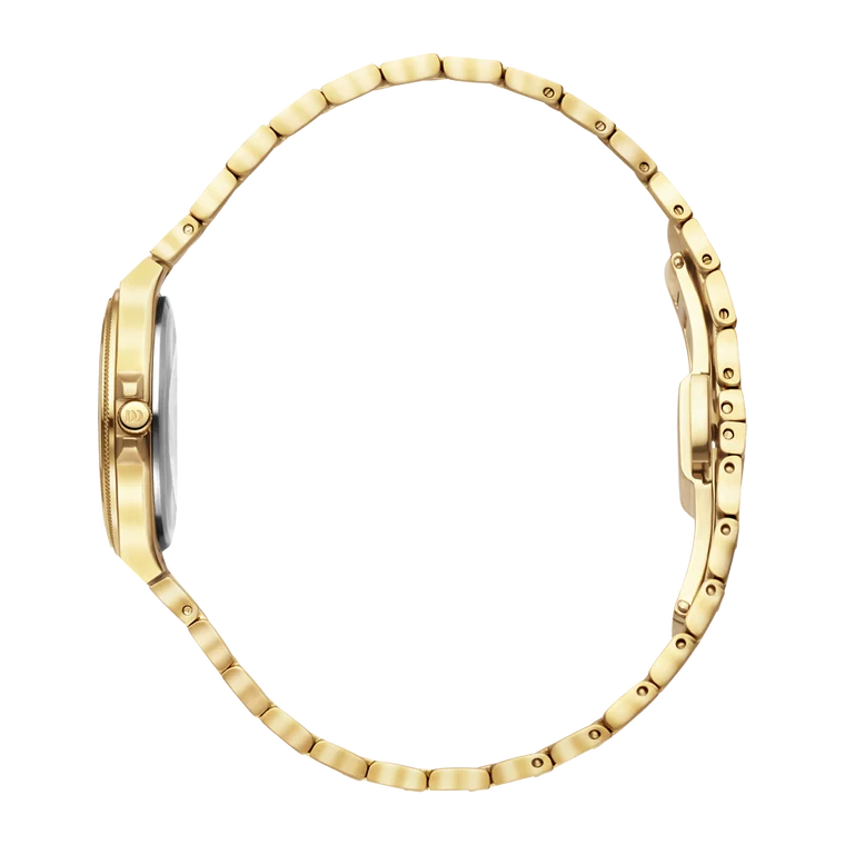 DKx Pro Gold Embossed Sunray S - Danish Design - Roestvrij Staal - IV82Q1303