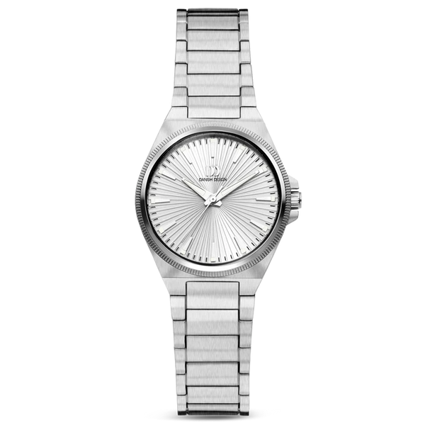 DKx Pro Silver Embossed Sunray S - Danish Design - Roestvrij Staal - IV92Q1303