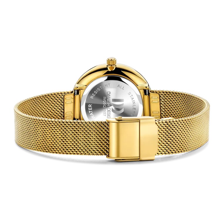 Amelia Ripple Gold - Danish Design - Roestvrij Staal - IV05Q1307