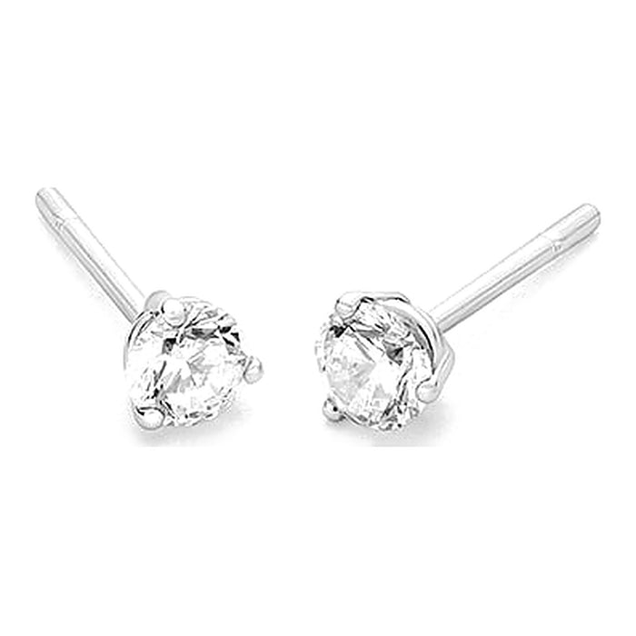 1.00ct. - 3 poot chaton - Hutjens Diamond - 18k Witgoud