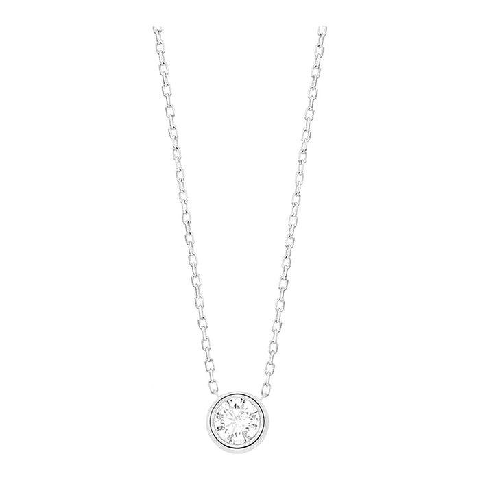 Met diamant -  0.20 ct. rond - Hutjens Diamond - 14k Witgoud
