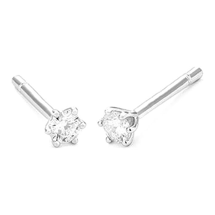 0.20ct. - 6 poot chaton - Hutjens Diamond - 14k Witgoud