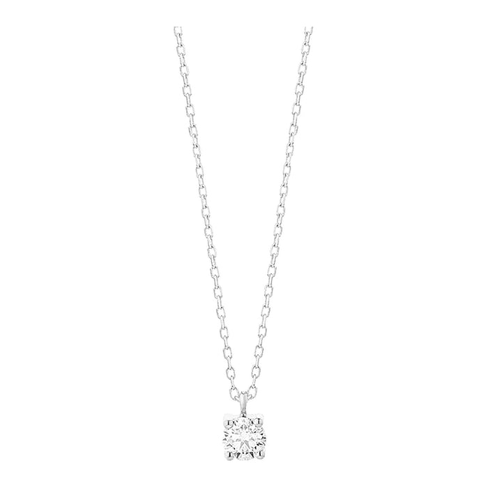 Met diamant -  0.20ct. - 4 poot chaton - Hutjens Diamond - 18k Witgoud