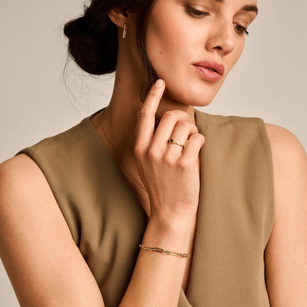 14 karaat geelgouden armband - Blush - 2229YGO