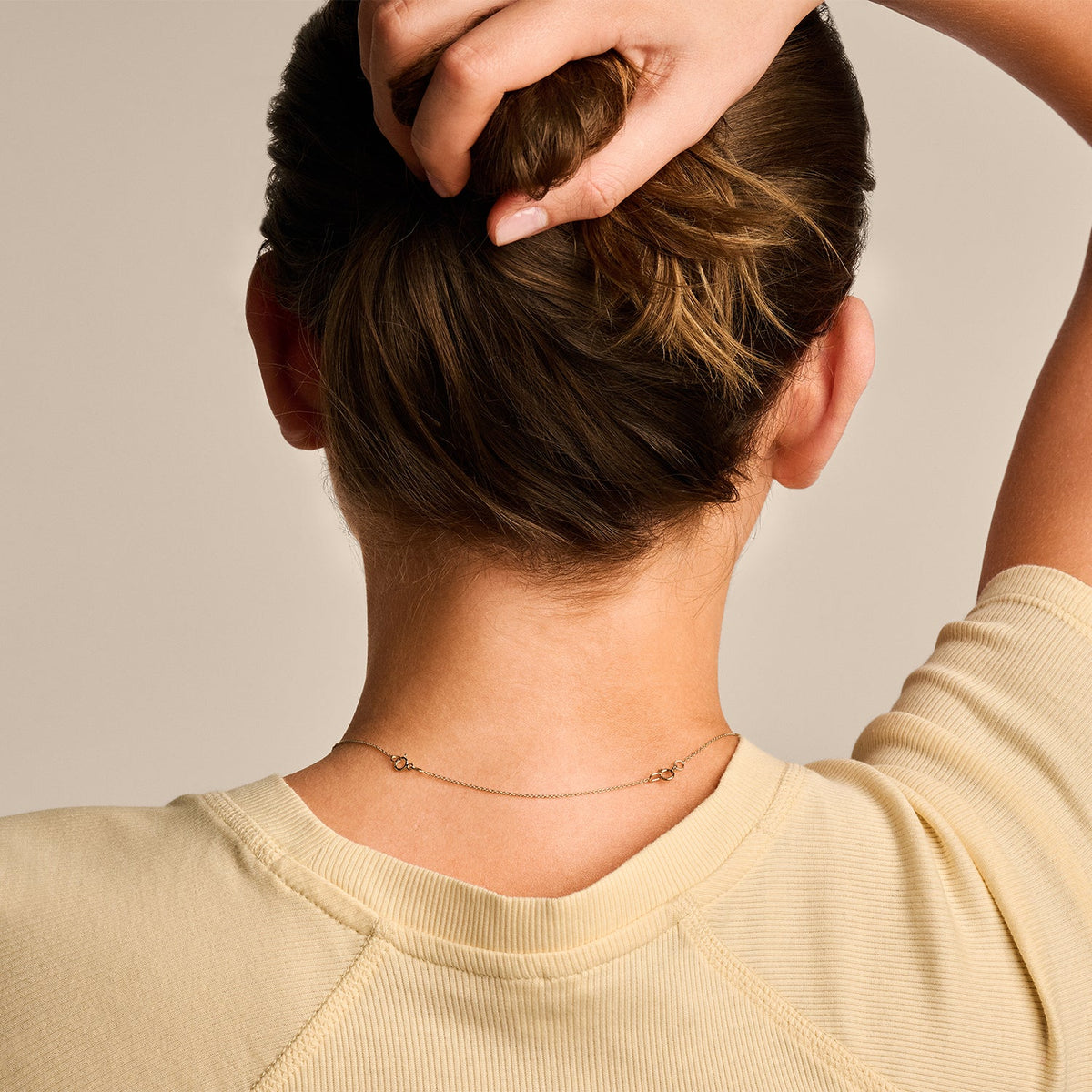 Verlengstuk 8 cm Blush gedragen