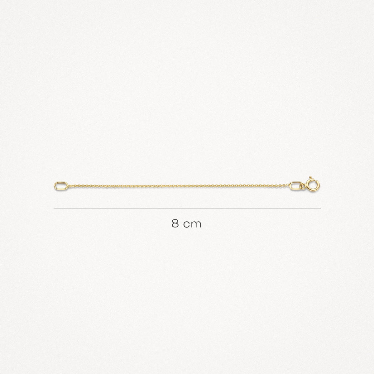 Verlengstuk 8 cm Blush 14k geelgoud