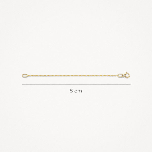 Verlengstuk 8 cm - alleen bij een Blush ketting - Blush - 14k Geelgoud