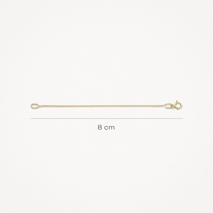 Verlengstuk 8 cm - alleen bij een Blush ketting - Blush - 14k Geelgoud