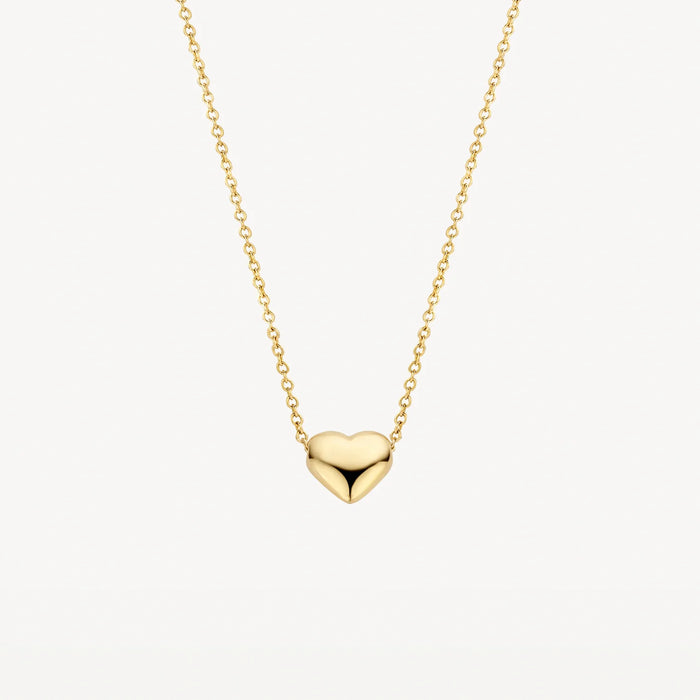 Ketting Rond Hartje - Blush - 14k Geelgoud