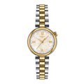 Tissot Desir dameshorloge bicolor met parelmoer wijzerplaat