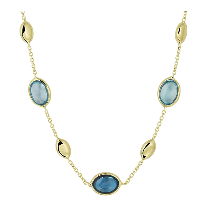 London Blue & Blauwe Topaas - Hutjens - 14k Geelgoud