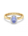 Mori Diamond Exclusive - Ring Tanzaniet 0,81 crt - Hutjens - 14k Geelgoud