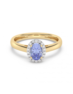 Mori Diamond Exclusive - Ring Tanzaniet 0,81 crt - Hutjens - 14k Geelgoud