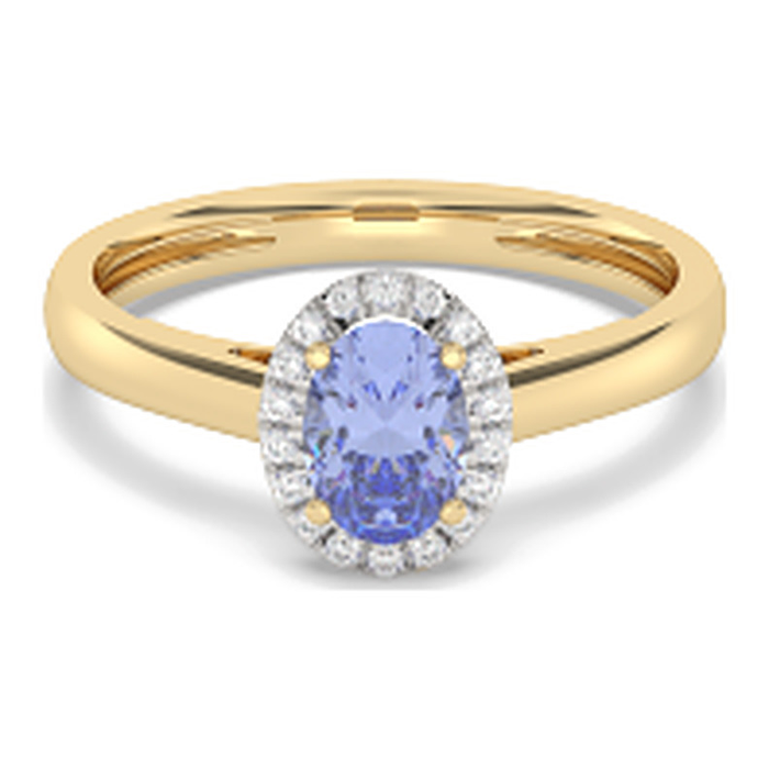 Mori Diamond Exclusive - Ring Tanzaniet 0,81 crt - Hutjens - 14k Geelgoud