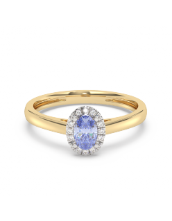 Mori Diamond Exclusive - Ring Tanzaniet 0,45 crt - Hutjens - 14k Geelgoud