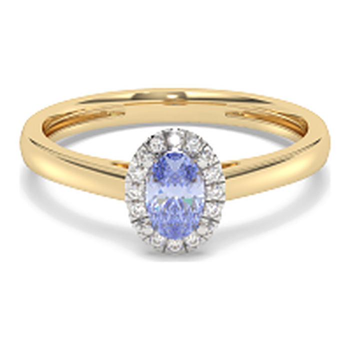 Mori Diamond Exclusive - Ring Tanzaniet 0,45 crt - Hutjens - 14k Geelgoud