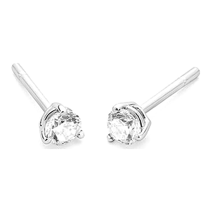 0.40ct. - 3 poot chaton - Hutjens Diamond - 18k Witgoud