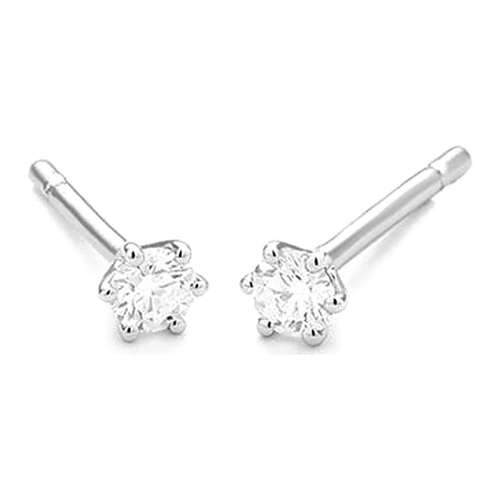 0.40ct. - 6 poot chaton - Hutjens Diamond - 14k Witgoud