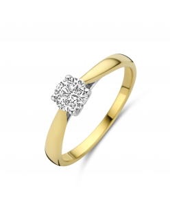 14 karaat geelgouden ring - Mori Diamond LabGrown Collectie - 0,50 ct - Hutjens