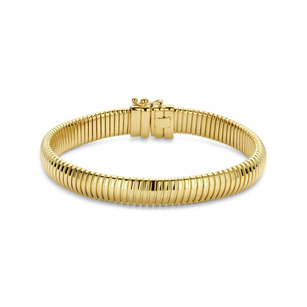 14 karaat geelgouden armband - Tubogas 8 mm- Hutjens