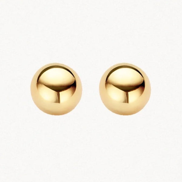 14 karaat geelgouden oorstekers - Blush - 7123YGO