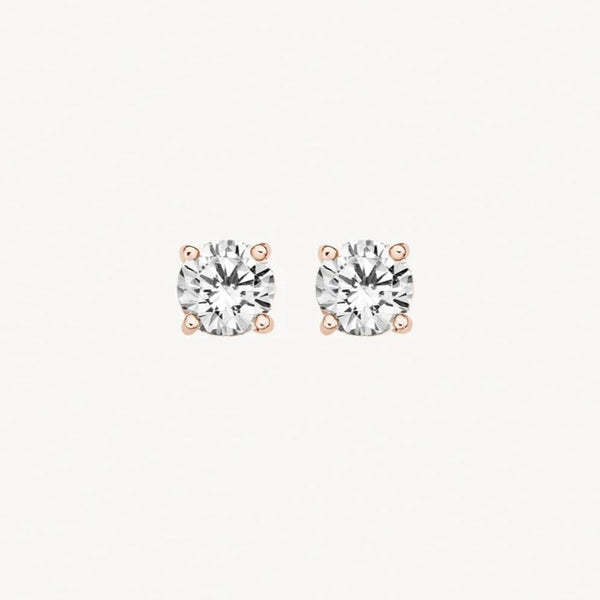 14 karaat roségouden oorstekers - Blush - 7127RZI