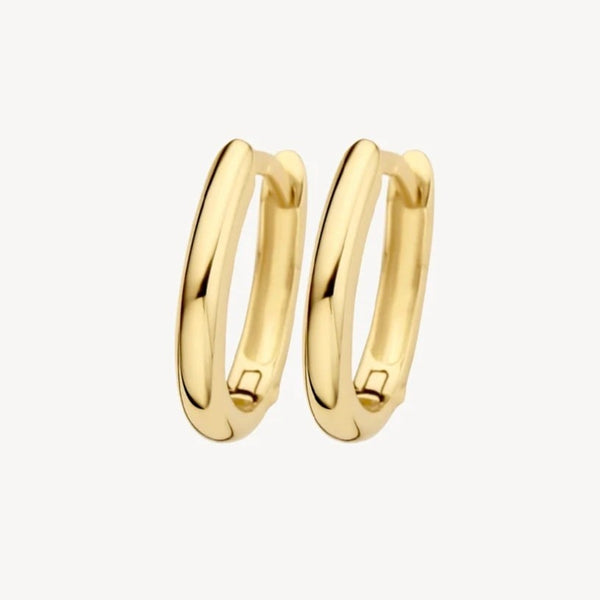 14 karaat geelgouden oorstekers - Blush - 7224YGO