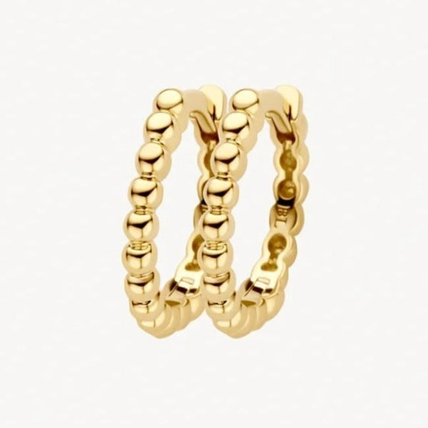 14 karaat geelgouden oorstekers - Blush - 7264YGO