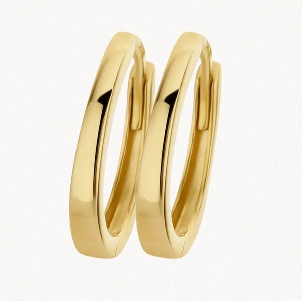 14 karaat geelgouden oorstekers - Blush - 7278YGO