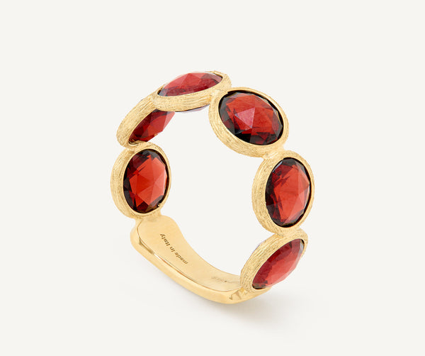 Jaipur - Bandring met granaat - Marco Bicego - 18k Geelgoud