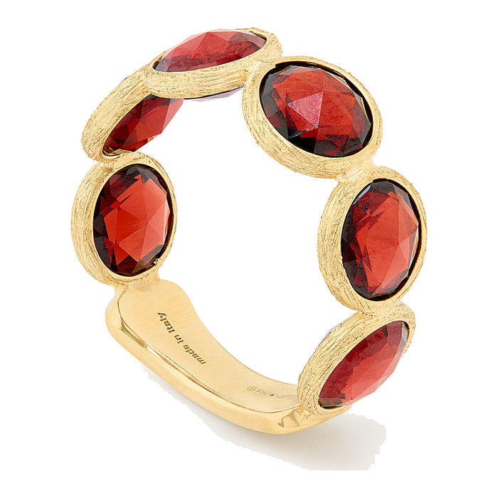 Jaipur - Bandring met granaat - Marco Bicego - 18k Geelgoud