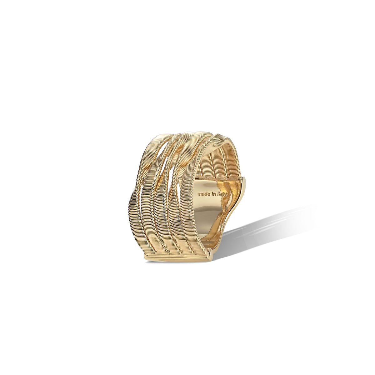 Marco Bicego Marrakech ring zonder diamant in 18 karaat geelgoud