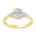 Geelgouden ring - 1,1 crt diamant - Hutjens Lab Grown