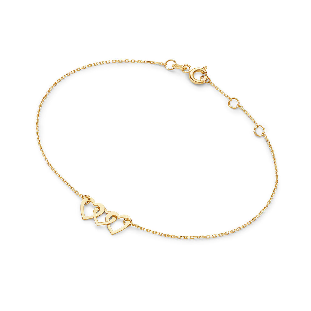 Moving Love Bracelet - Jackie - 14k Geelgoud
