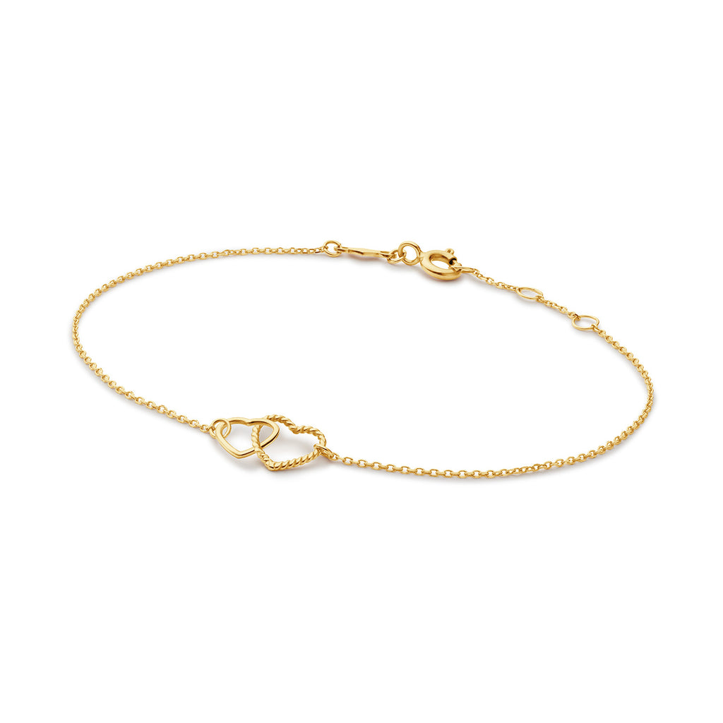Connected Love Bracelet - Jackie - 14k Geelgoud