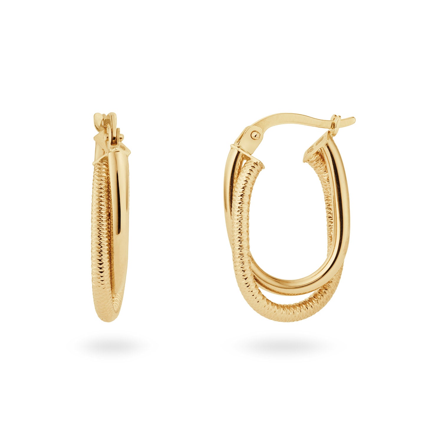 Safari Chic Hoops - Jackie - 14k Geelgoud