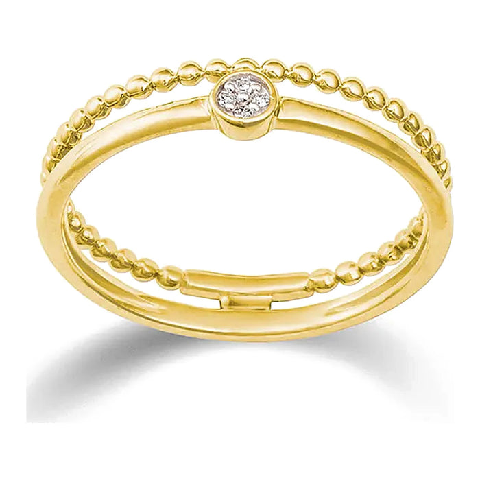 Geelgouden ring - 0.01 crt. - Hutjens